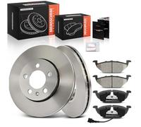 Frankberg 1x Frankberg Discs Brake Disk + 4x Front brake pads 5Z0615301B