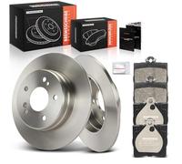 Frankberg 1x Frankberg Discs Brake Disk + 4x Rear brake pads A0034202720