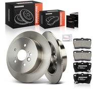 Frankberg 1x Frankberg Disk + 4x Rear brake pads 04466YZZD3, 0446642010 | Compatible with: R.A.V 4 II A2