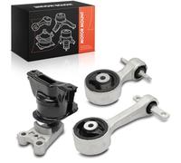 Frankberg 1x Front Engine Mounts + 2x Front Left Right Torque Support Bearing Compatible with Civic VIII Hatchback FK FN 1.8 2005-2011 Replace# 50820SNAP01