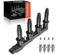 Frankberg 1x Ignition Coil + 4x Spark Plugs 0242229699