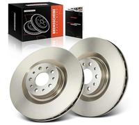 Frankberg 2 x Brake Discs Front Axle Compatible with 500L 351 352 1.4L 1.6L 2013-2023 Combo Box/MPV X12 1.2L-2.0L 2012-2023 Doblo Cargo 263 1.2L-2.0L 2010-2023 Re. place# 5. plac1897455