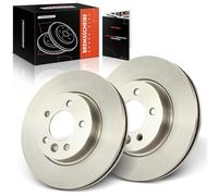 Frankberg 2 x Brake Discs Front Left Right Compatible with Discovery III L319 2.7L 2004-2009 Discovery III LA 4.0L 2004-2009 Ran.ge Ro.ver Sport L320 Replace# SDB000602