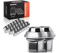 Frankberg 20x Wheel Nuts Front Rear Compatible with C-Max Capri III Cougar Escort Fiesta Focus Fusion Granada KA Mondeo Scorpio Sierra Transit 1981-2021 31329645