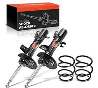 Frankberg 2x Absorber + 2x Suspension Coil Spring Front 31306764919