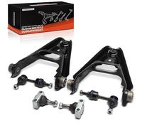 Frankberg 2x Arm + 2x Stabilizer link + 2x Front ball joint 0014141V001 | in front, 0014141V001; Compatible with: R.o.a.d.s.t.e.r Coupe 452, Crossblade 450, Cabrio 450, Fortwo Cabrio 450