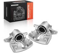 Frankberg 2x Brake Caliper Disc Brake Front Compatible with 500/595/695 Punto 199 Doblo 263 Corsa D S07 Replace# 77363933 77363934