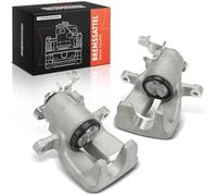 Frankberg 2x Brake Caliper Disc Brake Rear Left Right Aluminium Compatible with Golf V Golf VI A3 TT Altea Toledo III O.c.t.a.v.i.a II T.o.u.r.a.n Superb II Replace# 1K0615423