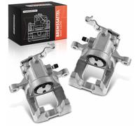 Frankberg 2x Brake Caliper Disc Brake Rear Left Right Compatible with Golf VI Octav.i.a II A3 8P1 Leon 1P1 Jet.t.a III 1K2 Cadd.y III Box Replace# 5K0615423A