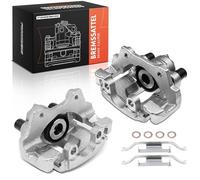 Frankberg 2x Brake Caliper Disc Brake Rear Left Right with Bracket (hole spacing 76.2mm) Compatible with 3 Series E46 3 Series Cabriolet E46 3 Series Coupe E46 Replace# 34211165034
