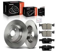 Frankberg 2x Brake Disc + 4x Brake Pad Rear Axle with Brake Lubricants Compatible with K.u.g.a II DM2 1.5L 1.6L 2.0L 2013-2024 Replace# DF9Z2200F