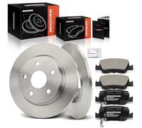 Frankberg 2x Brake Disc + 4x Brake Pad Rear Compatible with Auri.s E18 1.2L-2.0L 2012-2018 Coroll.a Saloon E15 1.4L 2009-2013 Replace# 4243102170