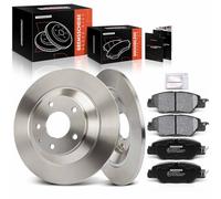 Frankberg 2x Brake Disc + 4x Brake Pad with Brake Lubricants Rear Axle Compatible with CX-5 GH KE 2.0L 2.2L 2.5L 2011-2017 Replace# K01126251A