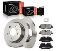 Frankberg 2x Brake Disc 4x Brake Pad with Brake Lubricants Rear Compatible with M.i.n.i F55 F56 C.o.o.p.e.r/One 2013-2024 M.i.n.i Cabriolet F57 C.o.o.p.e.r/One 2015-2024 Replace# 34216871299