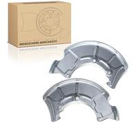 Frankberg 2x Brake Disc Cover Front Left Right Compatible with A3 TT Leon Toledo II O.c.t.a.v.i.a I B.o.r.a Golf IV New Beetle 1996-2014