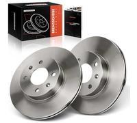 Frankberg 2x Brake Disc Front Axle Compatible with i10 PA 1.1L 1.2L 2008-2013 i10 Saloon 1.2L 2015-2017 Picanto BA 1.1L 2005-2011 Picanto TA 1.0L 2015-2017 Replace# 5171207700