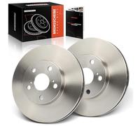 Frankberg 2x Brake Disc Front Axle Left Right Compatible with CT ZWA10 1.8L 2011-2023 Prius W3 1.8L 2008-2023 CT ZWA10 Brake pads CT ZWA10 Bremsklötze Replace# 4351247040