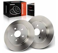 Frankberg 2x Brake Disc Rear Axle Solid Compatible with Verso S P12 1.3L 1.4L 2010-2016 Prius W3 1.8L 2008-2023 CT ZWA10 1.8L 2011-2023 Replace# 4243112310