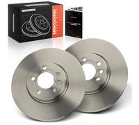 Frankberg 2x Brake Disc Set Front Axle Compatible with Galaxy WGR 2000-2006 Transporter IV Box 70A 70H 7DA 7DH 1990-2003 A.l.h.a.m.b.r.a 7V8 7V9 1997-2010 Replace# 7M3615301