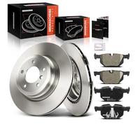 Frankberg 2x brake discs + 4x brake pads compatible with 3 Series E90 325-335 3 Series Cabriolet E93 325-335 3 Series Coupe E92 325-335 3 Series Touring E91 325-335 Replace# 34216769105