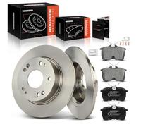 Frankberg 2x Brake Discs + 4x Brake Pads Rear Axle Compatible with Accord VII CL CN 2.0L 2.2L 2.4L 2003-2008 Replace# 43022S1AE03