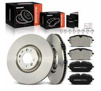 Frankberg 2x brake discs 4x brake pads with brake lubricant Front Compatible with C5 Aircross A 1.2L-2.0L 2018-Present 308 II L3 LB LH LP LW 1.2L-2.0L 2013-Present Replace# 9804605780