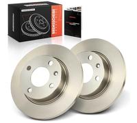 Frankberg 2x Brake Discs Brake Disk Front Axle Left Right Compatible with Favorit 781 1.3L 1994-1994 C.a.d.d.y II Pick-up 9U7 1.6L 1.9L 1997-2000 Replace# 6U0615301