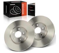 Frankberg 2x brake discs front axle Compatible with Juke F15 1.6L 2010-2023 Qashqai +2 I J10 JJ10E NJ10 1.6L 2.0L 2007-2013 Koleos I HY 2.0L 2.5L 2008-2023 Replace# 40206ET01A