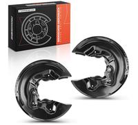 Frankberg 2x Brake Dust Shield Rear Left Right Compatible with Golf VI 5K1 2.0L 2009-2013 Passa.t Box/Estate 365 3.6L 2011-2014 A3 8P1 2.0L 3.2L 2003-2012 Replace# 5N0615612E