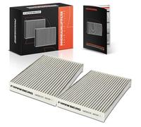 Frankberg 2x Cabin Air Filter with activated charcoal CUK25012