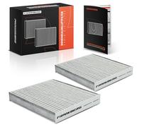 Frankberg 2x Cabin Air Filter with activated charcoal LAK490 | Compatible with: C.a.m.r.y Sedan V5, I-Pace X590, Prius W3, Venza V1, Highlander/Clever U5, A.u.r.i.s E18