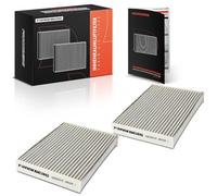 Frankberg 2x Cabin Air Filters Compatible with Dokker Express Box/MPV 1.2L-1.6L 2012-2024 X-Trail T32 T32R T32RR 1.3L-2.0L 2014-2024 2019-2024 Replace# CUK25012