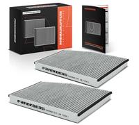 Frankberg 2x Cabin Air Filters Compatible with Tourneo Custom V362 Bus F3 2.0L 2.2L 2012-2023 Transit Custom V362 Bus F3 1.0L-2.2L 2012-2023 Replace# 1812679