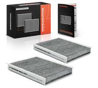 Frankberg 2x Cabin Air Filters with Activated carbon Compatible with Civic VIII Hatchback FK FN 1.3L-2.2L Civic VIII Saloon FA FD 1.3L 2005-2012 Replace# CU2454