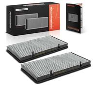 Frankberg 2x Cabin Air Filters with Activated carbon Compatible with Vivaro A X83 Vivaro X83 Trafic II JL Trafic II FL Trafic II EL Movano X70 Replace# CU3454