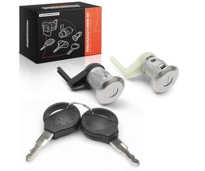 Frankberg 2x Car Door Lock Cylinder Kit Front Left Right Compatible with 206 Hatchback 2A/C 206 SW 2E/K 206 Van 206 CC 2D Replace# 9170N8