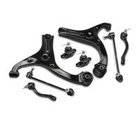 Frankberg 2x Control Arm 2x Stabiliser Link 2x Tie Rod End Track Rod End 2x Ball Joint Assembly Compatible with Accent III MC 1.4L-1.6L 2005-2010 Rio II JB 1.4L-1.6L 2005-2006 Replace# ES800350