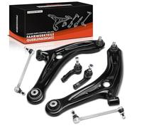 Frankberg 2x Control Arm + 2x Stabiliser Link + 2x Tie Rod End Track Rod End Front Left Right Compatible with Fiesta VI CB1 CCN 1.0L-1.6L Fiesta VI Van 1.2L-1.6L 2 DE DH 1.4L-1.6L Replace# 1700810