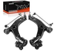 Frankberg 2x Control Arm 2x Stabiliser Link Front Axle Compatible with C-Max DM2 1.6L-2.0L 2007-2010 Focus II DA DP HCP 1.4L-2.5L 2005-2012 S40 II 544 1.6L-2.5L 2004-2012 Replace# 4M513A424AD