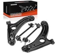 Frankberg 2x Control Arm + 2x Stabiliser Link Front Axle Left Right Compatible with Getz TB 1.1L-1.6L 2002-2010 Replace# 548301C000