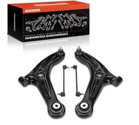 Frankberg 2x Control Arm + 2x Stabiliser Link Front Compatible with Fiesta VI CB1 CCN 1.0L-1.6L 2008-2017 Fiesta VI Van 1.2L-1.6L 2009-2017 2 DE DH 1.4L-1.6L 2007-2015 Replace# 1521773