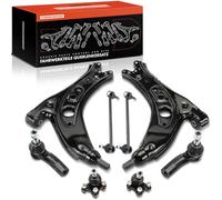 Frankberg 2x Control Arm + 2x Tie Rod End Track Rod End + 2x Stabiliser Link Front Compatible with Fabia I 6Y2 1.0L-2.0L 1999-2008 Polo 9A 9N 1.2L-1.9L 2001-2009 Replace# 6Q0411315J