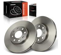 Frankberg 2x Front brake discs Ventilated Ø257mm 93197241 569065 | Compatible with: Corsa D S07, Punto Box/Hatchback 199, Punto Evo box/hatchback 199, Corsa E Box/Hatchback X15