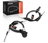 Frankberg 2x Handbrake Cable Disc brake Rear Left Right Compatible with 7 Series E65 E66 E67 730-760 3.0L-6.0L 2001-2008 Replace# 34436780016
