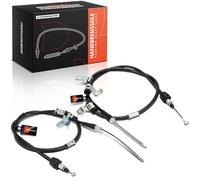 Frankberg 2x Handbrake Cable Disc brake Rear Left Right Compatible with Accent III MC Accent III Saloon MC Rio II JB Rio II Saloon JB Replace# 597701G300