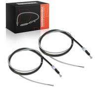Frankberg 2x Handbrake Cable Parking Brake Rear Compatible with Golf V 1K1 Golf VI 5K1 J.e.t.t.a III 1K2 A3 O.c.t.a.v.i.a II 1Z3 1Z5 Altea 8P1 5P1 807 E Replace# 1K0609721AA