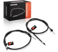 Frankberg 2x Handbrake Cable Parking Brake Rear Disc brake Compatible with Clio III BR0/1 Clio III Grandtour KR0/1 Clio III Box/Hatchback SB Replace# 8200214752