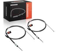 Frankberg 2x Handbrake Cable Rear Axle Left Right Compatible with C3 I FC FN 1.4L 1.6L 2005-2010 C3 Pluriel HB 1.6L 2004-2010 Replace# 474614
