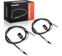 Frankberg 2x Handbrake Cable Rear Compatible with C4 I LC 1.4L-2.0L 2004-2012 307 3A/C 1.4L-2.0L 2000-2007 307 CC 3B 1.6L 2.0L 2003-2009 Replace# 4746.20