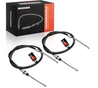 Frankberg 2x Handbrake Cable Rear Compatible with Interstar Bus X70 Interstar Box X70 Movano Estate X70 Movano Box X70 Master II Bus Box JD FD Replace# 7700311217
